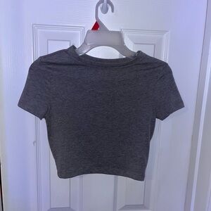Grey crop top